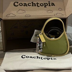COACH Mini Ergo Leather COACHTOPIA Bag w Crossbody Strap BOXED & DUSTBAG CO662